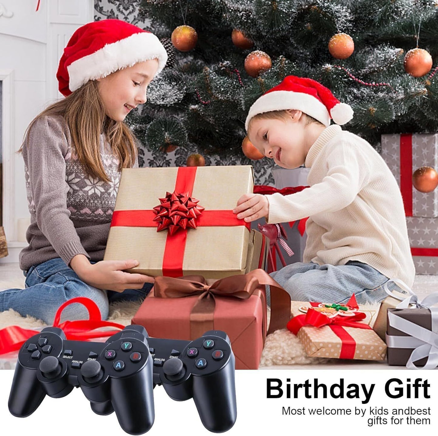 4K HDMI Retro Game Stick Console Plug Play 20000- Games 2 Wireless Controllers