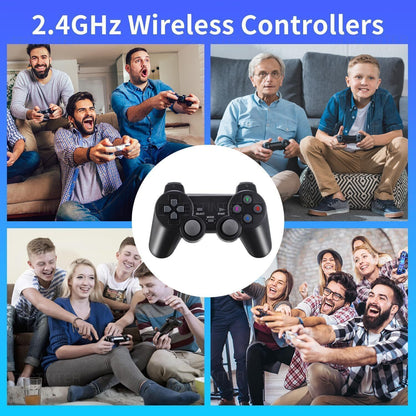 4K HDMI Retro Game Stick Console Plug Play 20000- Games 2 Wireless Controllers
